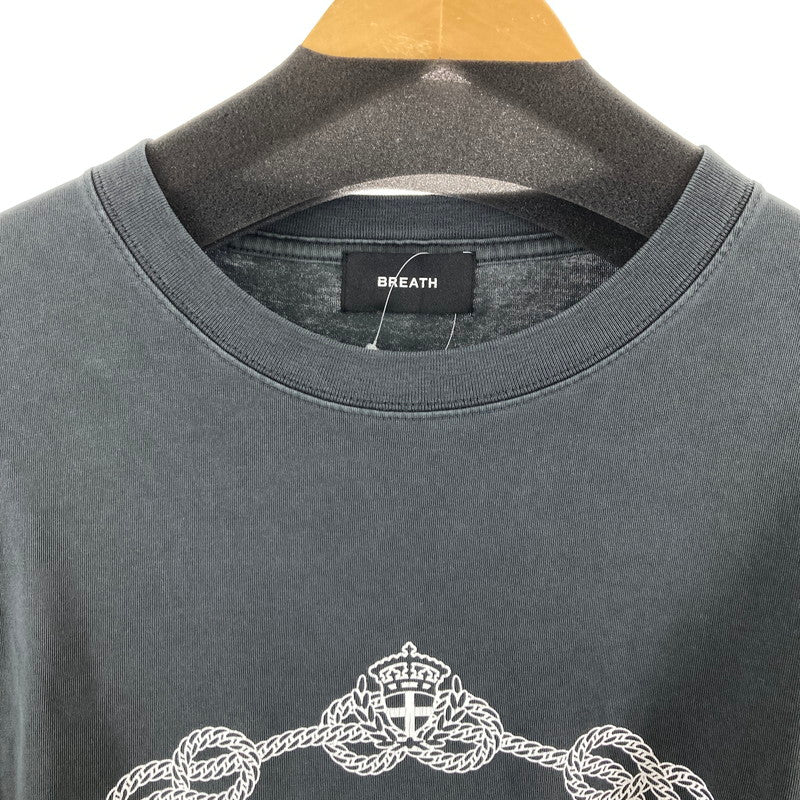 【中古品】【メンズ】 BREATH ブレス BR26SS-G5026 ROYAL LOGO SS TEE ロイヤルロゴ Tシャツ カラーGRAY SIZE:2XL 142-260724-ky-03-fuzh 万代Net店