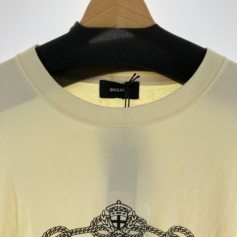 【中古品】【メンズ】 BREATH ブレス BR26SS-C5026 ROYAL LOGO SS TEE ロイヤルロゴ Tシャツ カラー CREAM SIZE:2XL タグ付 142-260724-ky-04-fuzh 万代Net店