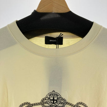 【中古品】【メンズ】 BREATH ブレス BR26SS-C5026 ROYAL LOGO SS TEE ロイヤルロゴ Tシャツ カラー CREAM SIZE:2XL タグ付 142-260724-ky-04-fuzh 万代Net店