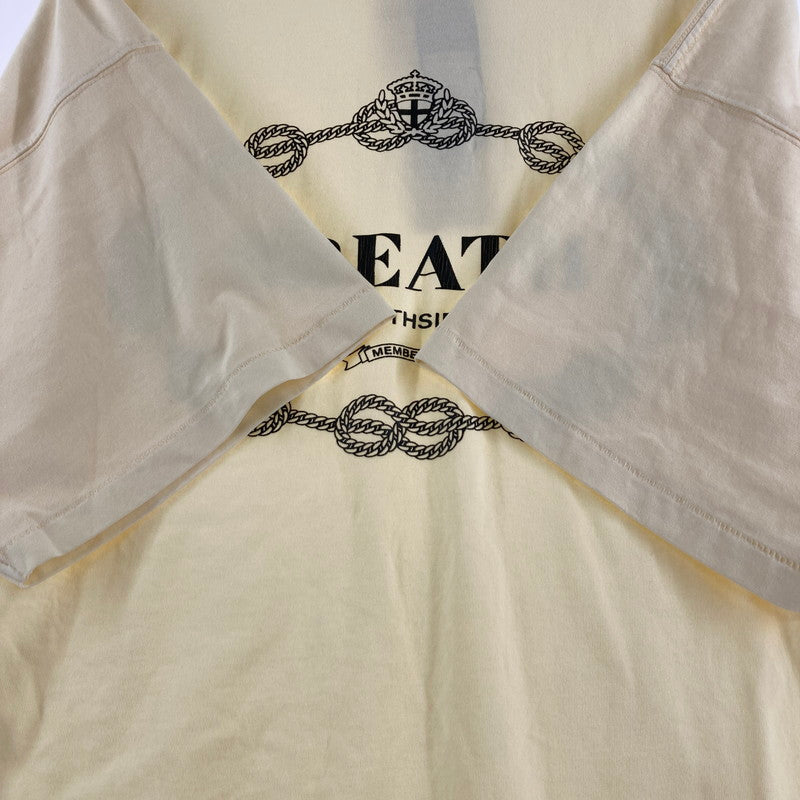【中古品】【メンズ】 BREATH ブレス BR26SS-C5026 ROYAL LOGO SS TEE ロイヤルロゴ Tシャツ カラー CREAM SIZE:2XL タグ付 142-260724-ky-04-fuzh 万代Net店