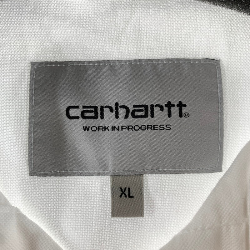 【中古美品】【メンズ】 CARHARTT カーハート I031454-25S WIP BRAXTON SS SHIRT ブラクストン シャツ タグ付 145-260723-ny-02-fuzh サイズ：XL カラー：ホワイト 万代Net店