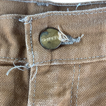 【中古品】【メンズ】 CARHARTT カーハート B01 BRN DOUBLE FRONT WORK DUNGAREE ダブルフロントワークダンガリー 156-260723-ny-13-fuzh サイズ：42 カラー：ブラウン 万代Net店