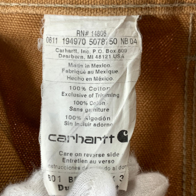 【中古品】【メンズ】 CARHARTT カーハート B01 BRN DOUBLE FRONT WORK DUNGAREE ダブルフロントワークダンガリー 156-260723-ny-13-fuzh サイズ：42 カラー：ブラウン 万代Net店