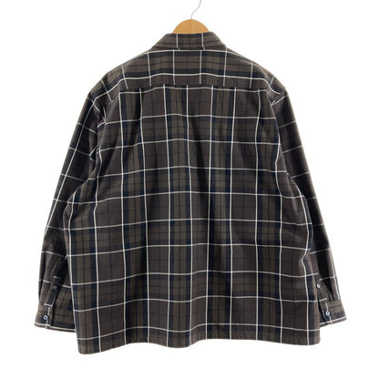 【中古品】【メンズ】 NEW ERA ニューエラ 長袖シャツ カラーBROWN.チェック柄 SIZE:XXL BLACK LABEL 142-260724-ky-01-fuzh 万代Net店