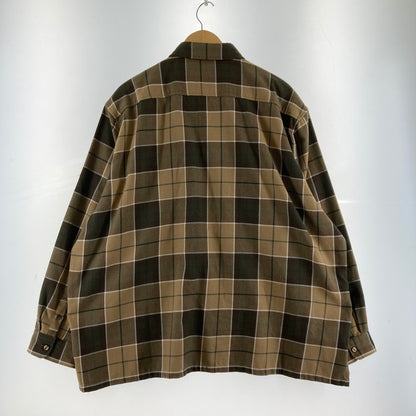 【中古品】【メンズ】 NEW ERA ニューエラ 長袖シャツ カラーBEIGE チェック柄 SIZE:XXL BLACK LABEL 142-260724-ky-02-fuzh 万代Net店
