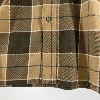 【中古品】【メンズ】 NEW ERA ニューエラ 長袖シャツ カラーBEIGE チェック柄 SIZE:XXL BLACK LABEL 142-260724-ky-02-fuzh 万代Net店
