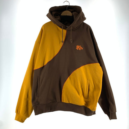 【中古品】【メンズ】 KEBOZ ケボズ BALL SWEAT HOODIE ボール スウェット フーディー 142-260723-ny-08-fuzh サイズ：XL カラー：ブラウン イエロー 万代Net店