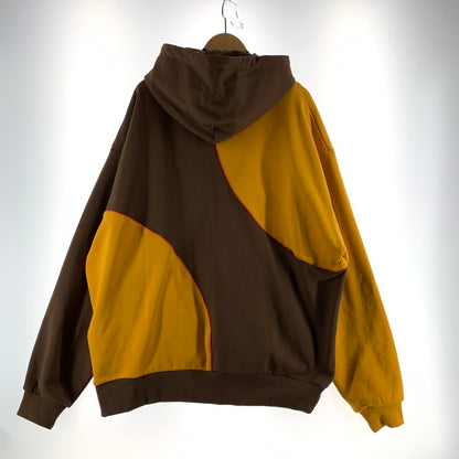 【中古品】【メンズ】 KEBOZ ケボズ BALL SWEAT HOODIE ボール スウェット フーディー 142-260723-ny-08-fuzh サイズ：XL カラー：ブラウン イエロー 万代Net店