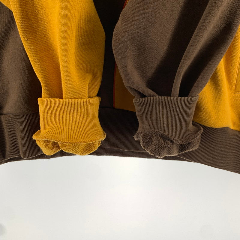【中古品】【メンズ】 KEBOZ ケボズ BALL SWEAT HOODIE ボール スウェット フーディー 142-260723-ny-08-fuzh サイズ：XL カラー：ブラウン イエロー 万代Net店