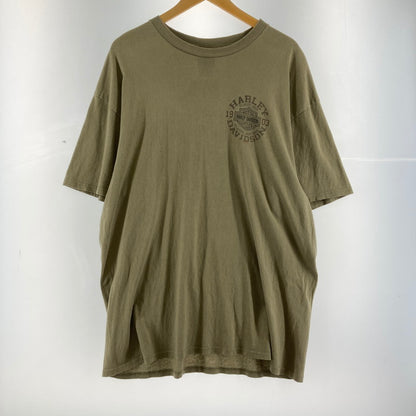 【中古品】【メンズ】 HARLEY－DAVIDSON ハーレーダビッドソン 半袖Tシャツ カラーBEIGE SIZE:XL 145-260724-ky-05-fuzh 万代Net店