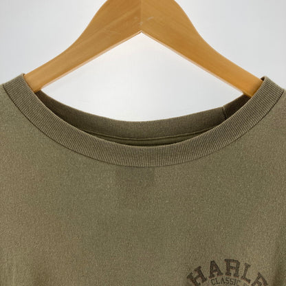 【中古品】【メンズ】 HARLEY－DAVIDSON ハーレーダビッドソン 半袖Tシャツ カラーBEIGE SIZE:XL 145-260724-ky-05-fuzh 万代Net店