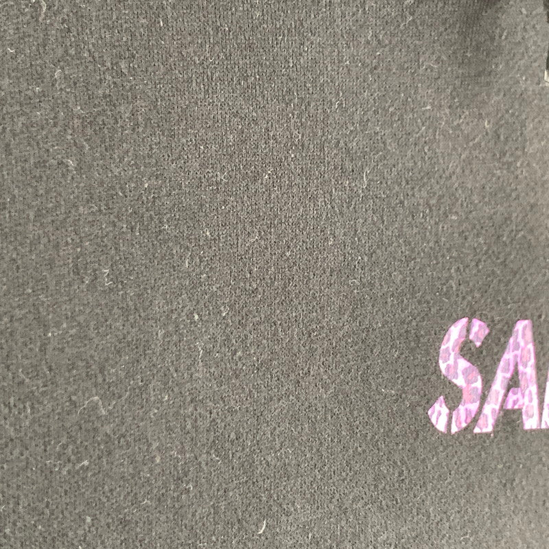 【中古品】【メンズ】 SAPEUR サプール PURPLE LEOPARD パープル レオパード HEAD HOODIE ヘッド フーディー 142-260723-ny-11-fuzh サイズ：L カラー：ブラック 万代Net店