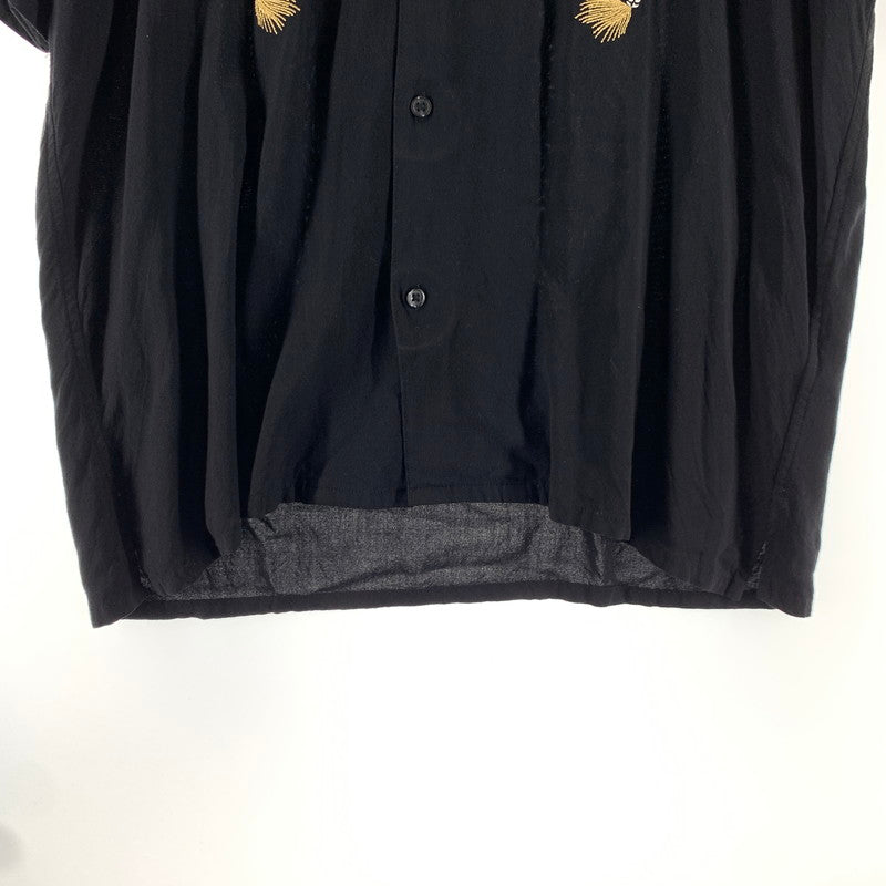 【中古品】【メンズ】 SUPREME シュプリーム 18AW DRAGON RAYON SHIRT ドラゴン レーヨン シャツ 149-260723-ny-07-fuzh サイズ：L カラー：ブラック 万代Net店