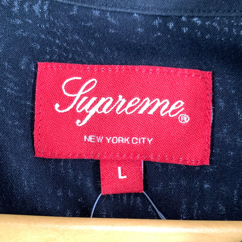【中古品】【メンズ】 SUPREME シュプリーム 18AW DRAGON RAYON SHIRT ドラゴン レーヨン シャツ 149-260723-ny-07-fuzh サイズ：L カラー：ブラック 万代Net店