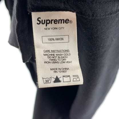 【中古品】【メンズ】 SUPREME シュプリーム 18AW DRAGON RAYON SHIRT ドラゴン レーヨン シャツ 149-260723-ny-07-fuzh サイズ：L カラー：ブラック 万代Net店
