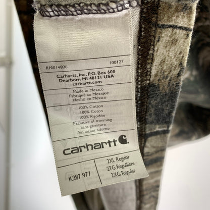 【中古品】【メンズ】 CARHARTT カーハート リアルツリー トップス 半袖 Ｔシャツ 古着 145-260726-mh-01-fuzh サイズ：2XL カラー：グリーン 万代Net店