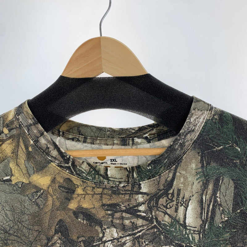 【中古品】【メンズ】 CARHARTT カーハート リアルツリー トップス 半袖 Ｔシャツ 古着 145-260726-mh-01-fuzh サイズ：2XL カラー：グリーン 万代Net店