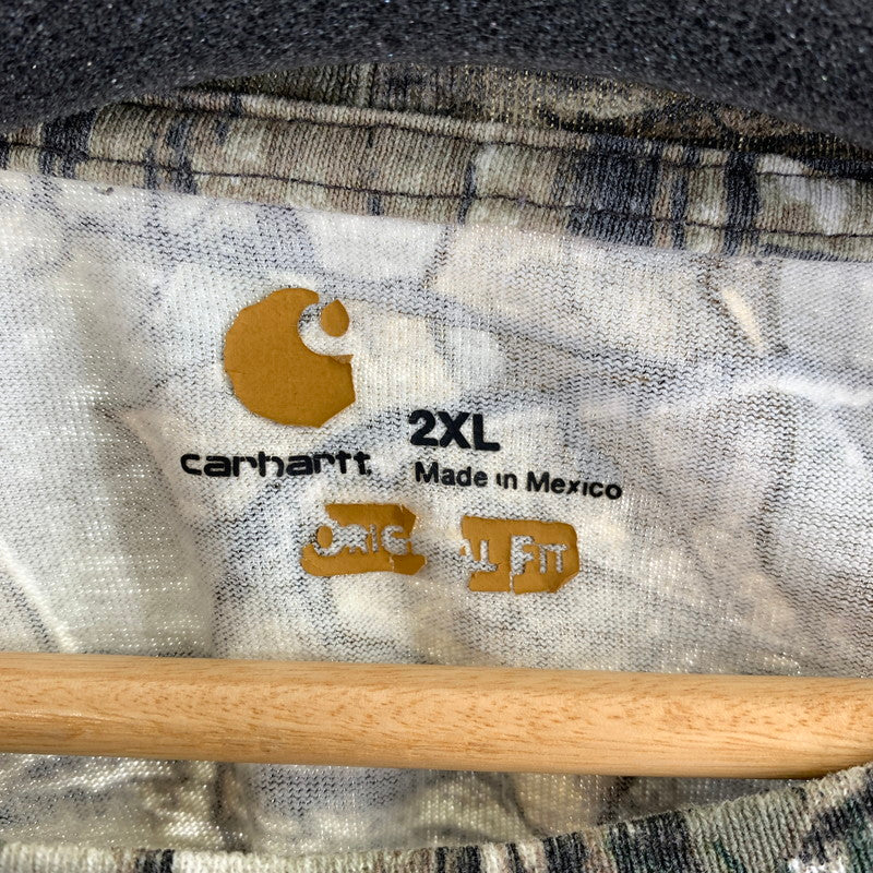 【中古品】【メンズ】 CARHARTT カーハート リアルツリー トップス 半袖 Ｔシャツ 古着 145-260726-mh-01-fuzh サイズ：2XL カラー：グリーン 万代Net店