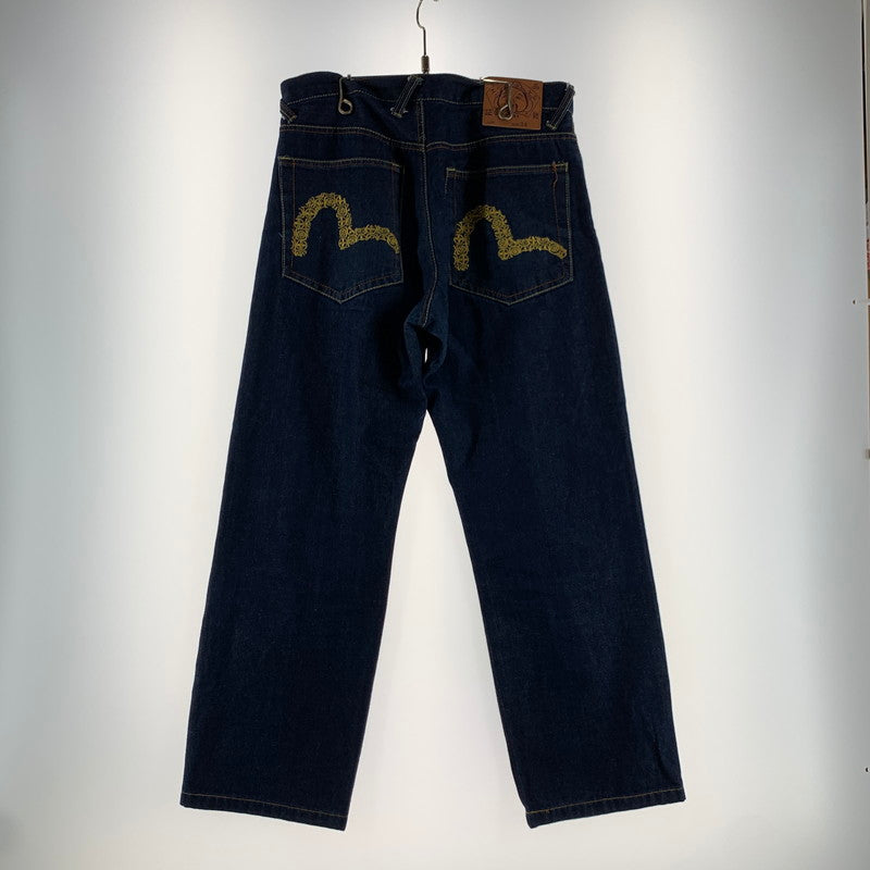 【中古品】【メンズ】 EVISU DENIM PANTS エヴィス デニム パンツ カモメペイント 家紋 ボタンフライ 153-260723-ny-14-fuzh サイズ：W34 カラー：インディゴ 万代Net店