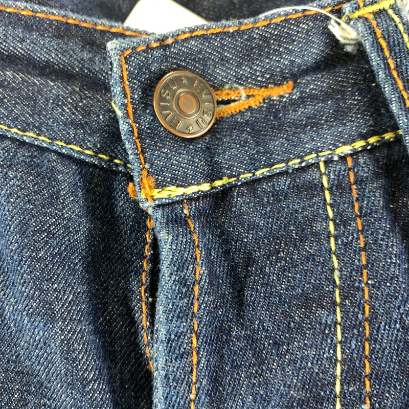 【中古品】【メンズ】 EVISU DENIM PANTS エヴィス デニム パンツ カモメペイント 家紋 ボタンフライ 153-260723-ny-14-fuzh サイズ：W34 カラー：インディゴ 万代Net店