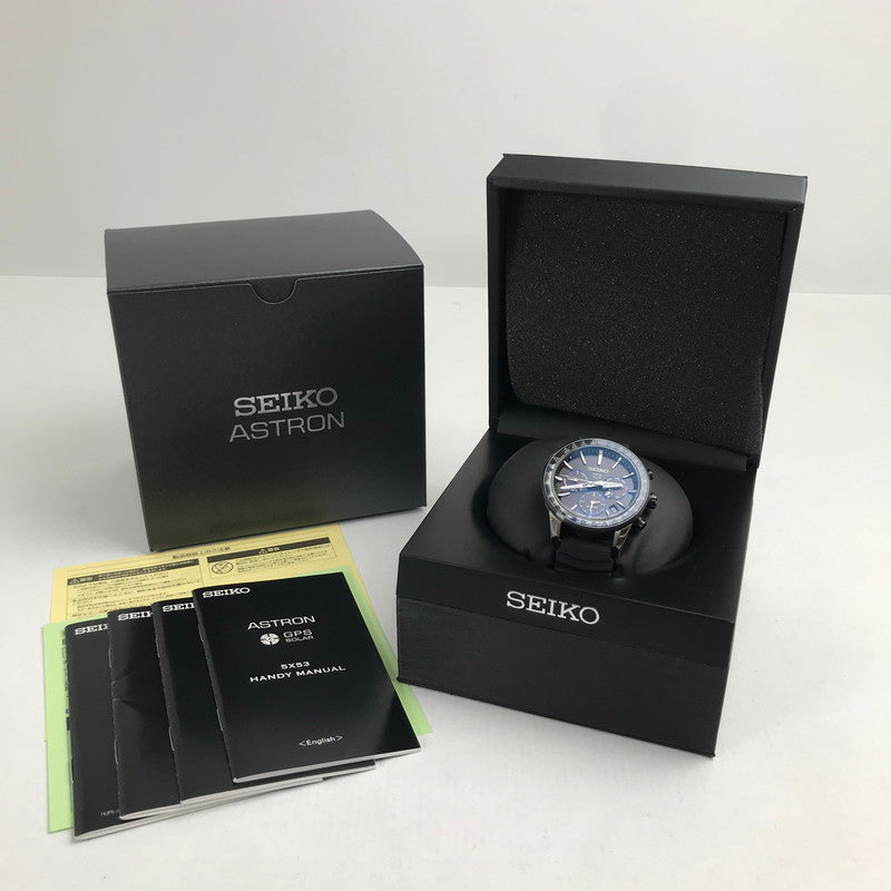 【中古品】【メンズ】 SEIKO セイコー 5X53-0AD0 ASTRON アストロン GPS ソーラー ウォッチ 時計 腕時計 純正ステンレスベルト欠品 197-260723-mh-10-fuzh 万代Net店