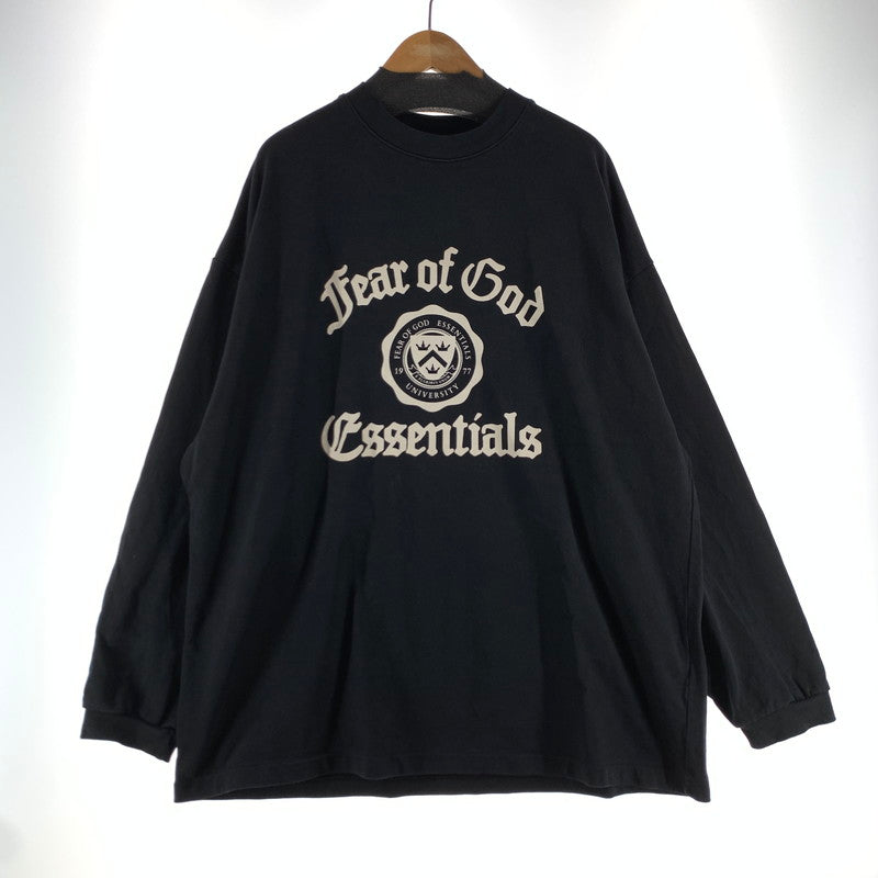 【中古品】【メンズ】 ESSENTIALS エッセンシャルズ HEAVY LONGSLEEVE TEE ヘビーロングスリーブティーシャツ 142-260723-ny-05-fuzh サイズ：S カラー：ブラック 万代Net店