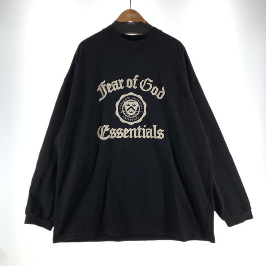 【中古品】【メンズ】 ESSENTIALS エッセンシャルズ HEAVY LONGSLEEVE TEE ヘビーロングスリーブティーシャツ 142-260723-ny-05-fuzh サイズ：S カラー：ブラック 万代Net店