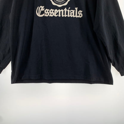 【中古品】【メンズ】 ESSENTIALS エッセンシャルズ HEAVY LONGSLEEVE TEE ヘビーロングスリーブティーシャツ 142-260723-ny-05-fuzh サイズ：S カラー：ブラック 万代Net店
