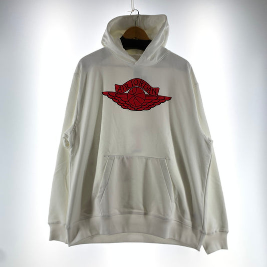 【中古品】【メンズ】 SAINT MICHAEL×JORDAN セントマイケル×ジョーダン FV4718-100 FLEECE L S HOODIE フリースフーディ タグ付き 142-260723-ny-10-fuzh サイズ：M カラー：ホワイト 万代Net店