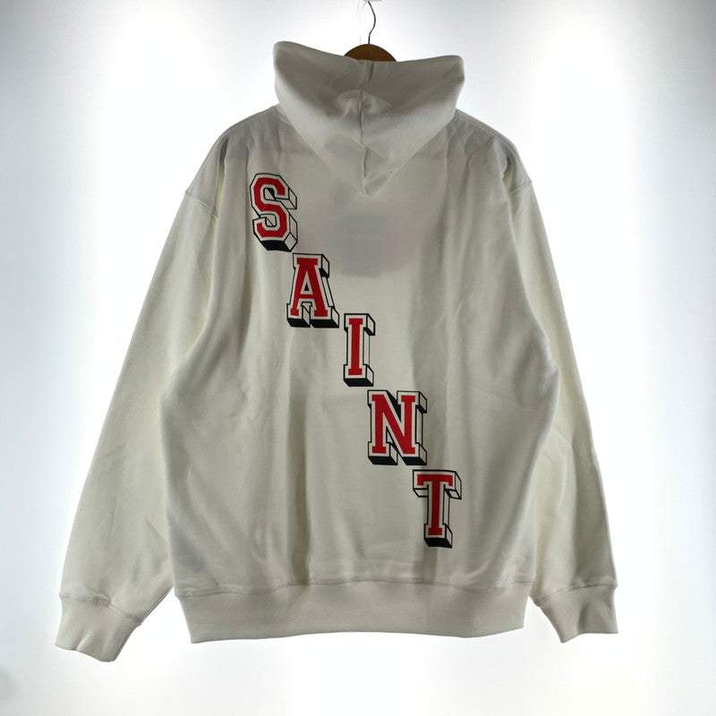 【中古品】【メンズ】 SAINT MICHAEL×JORDAN セントマイケル×ジョーダン FV4718-100 FLEECE L S HOODIE フリースフーディ タグ付き 142-260723-ny-10-fuzh サイズ：M カラー：ホワイト 万代Net店