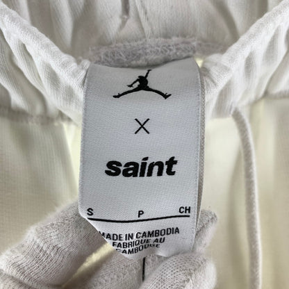 【中古美品】【メンズ】 JORDAN BRAND×SAINT MICHAEL ジョーダン×セントマイケル SWEAT PANTS スウェット パンツ タグ付き 153-260723-ny-15-fuzh サイズ：S カラー：ホワイト 万代Net店