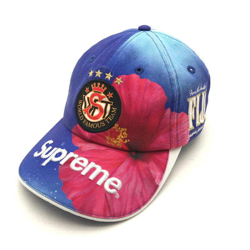 【中古品】【メンズ】 Supreme x Fiji シュプリーム ×フィジー WORLD FAMOUS TEAM CAP カラーBLUE ハイビスカス 149-260727-ky-01-fuzh 万代Net店