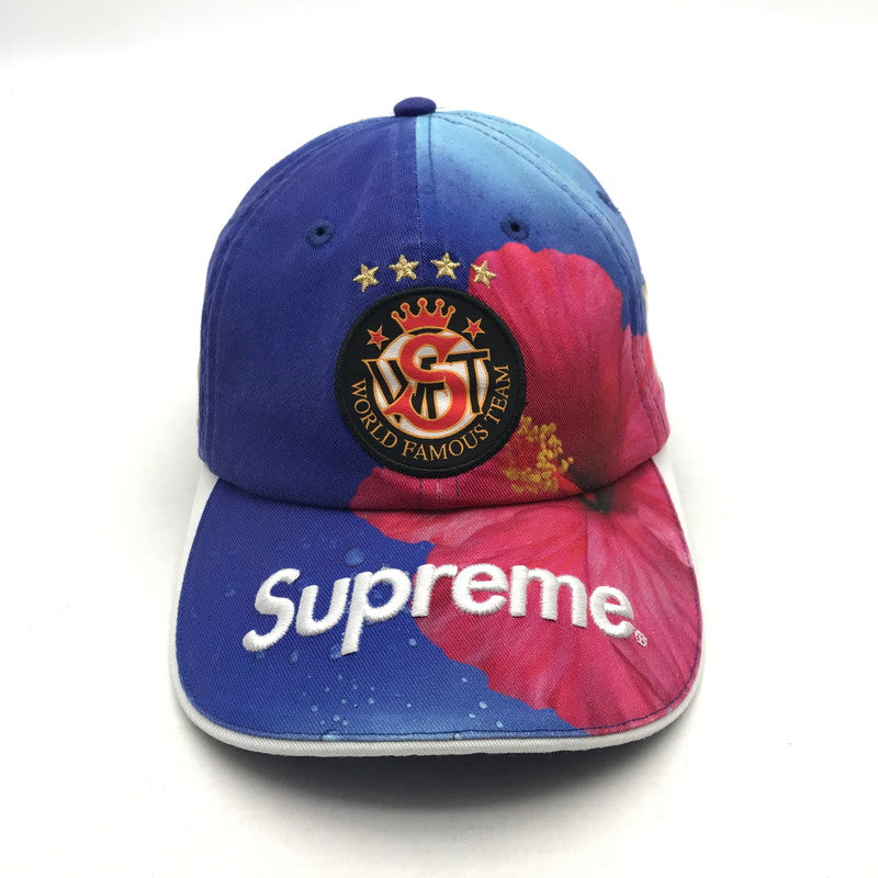 【中古品】【メンズ】 Supreme x Fiji シュプリーム ×フィジー WORLD FAMOUS TEAM CAP カラーBLUE ハイビスカス 149-260727-ky-01-fuzh 万代Net店