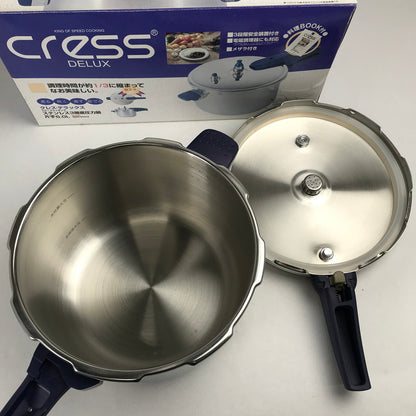 【現状渡し品】 ドウシシャ Cress DELUX クレス・デラックス 3SN-5003 ステンレス3層底圧力鍋 片手5L 101-260724-MO-06-fuz 万代Net店