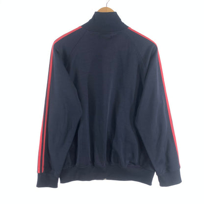 【中古品】【メンズ】 FRED PERRY TRACK JACKET フレッドペリー トラックジャケット ブルゾン アウター ブランド 古着 141-260726-gm-32-fuzh サイズ：L カラー：ネイビー レッド 万代Net店