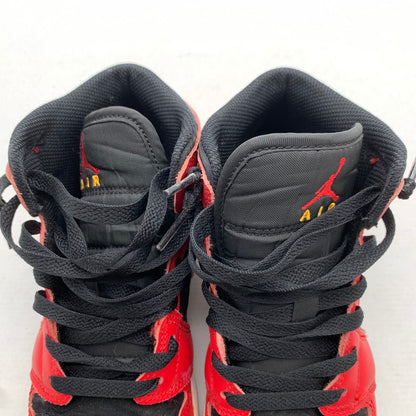 【中古品】【レディース】 NIKE ナイキ DQ8418 AIR JORDAN １ MID SE ′CHRISTMAS' RED.BLACK SIZE:23.0cm 本体のみ ※汚れ・インソールロゴ剥がれあり・使用感有 スニーカー 靴 166-260811-io-58-fuzh カラー：レッドブラック 万代Net店