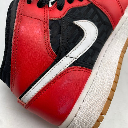 【中古品】【レディース】 NIKE ナイキ DQ8418 AIR JORDAN １ MID SE ′CHRISTMAS' RED.BLACK SIZE:23.0cm 本体のみ ※汚れ・インソールロゴ剥がれあり・使用感有 スニーカー 靴 166-260811-io-58-fuzh カラー：レッドブラック 万代Net店