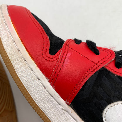 【中古品】【レディース】 NIKE ナイキ DQ8418 AIR JORDAN １ MID SE ′CHRISTMAS' RED.BLACK SIZE:23.0cm 本体のみ ※汚れ・インソールロゴ剥がれあり・使用感有 スニーカー 靴 166-260811-io-58-fuzh カラー：レッドブラック 万代Net店