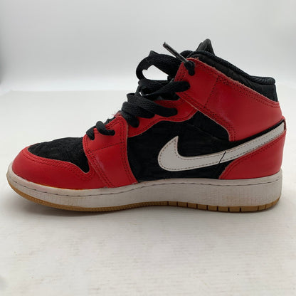 【中古品】【レディース】 NIKE ナイキ DQ8418 AIR JORDAN １ MID SE ′CHRISTMAS' RED.BLACK SIZE:23.0cm 本体のみ ※汚れ・インソールロゴ剥がれあり・使用感有 スニーカー 靴 166-260811-io-58-fuzh カラー：レッドブラック 万代Net店