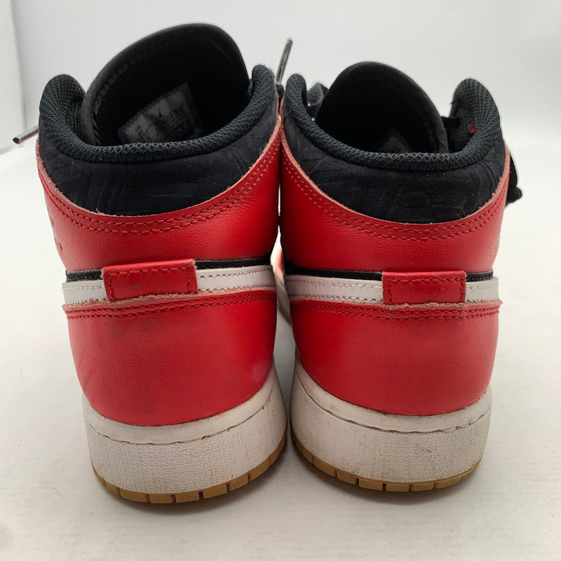 【中古品】【レディース】 NIKE ナイキ DQ8418 AIR JORDAN １ MID SE ′CHRISTMAS' RED.BLACK SIZE:23.0cm 本体のみ ※汚れ・インソールロゴ剥がれあり・使用感有 スニーカー 靴 166-260811-io-58-fuzh カラー：レッドブラック 万代Net店