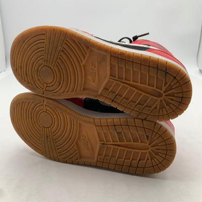 【中古品】【レディース】 NIKE ナイキ DQ8418 AIR JORDAN １ MID SE ′CHRISTMAS' RED.BLACK SIZE:23.0cm 本体のみ ※汚れ・インソールロゴ剥がれあり・使用感有 スニーカー 靴 166-260811-io-58-fuzh カラー：レッドブラック 万代Net店