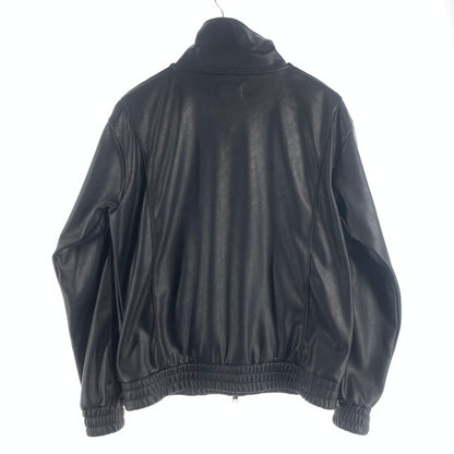 【中古品】【メンズ】 LAST NEST FAKE LEATHER ZIP JACKET ラストネスト フェイクレザージップアップジャケット アウター ブランド 古着 140-260726-gm-38-fuzh サイズ：L カラー：ブラック 万代Net店