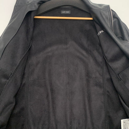 【中古品】【メンズ】 LAST NEST FAKE LEATHER ZIP JACKET ラストネスト フェイクレザージップアップジャケット アウター ブランド 古着 140-260726-gm-38-fuzh サイズ：L カラー：ブラック 万代Net店