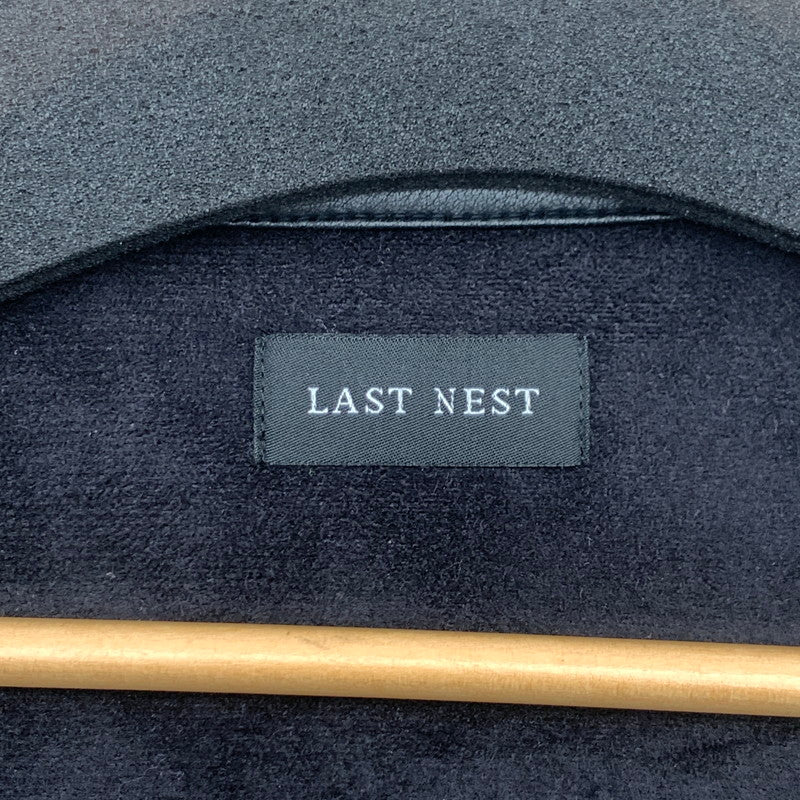 【中古品】【メンズ】 LAST NEST FAKE LEATHER ZIP JACKET ラストネスト フェイクレザージップアップジャケット アウター ブランド 古着 140-260726-gm-38-fuzh サイズ：L カラー：ブラック 万代Net店