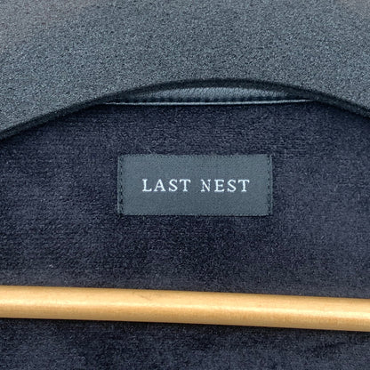 【中古品】【メンズ】 LAST NEST FAKE LEATHER ZIP JACKET ラストネスト フェイクレザージップアップジャケット アウター ブランド 古着 140-260726-gm-38-fuzh サイズ：L カラー：ブラック 万代Net店