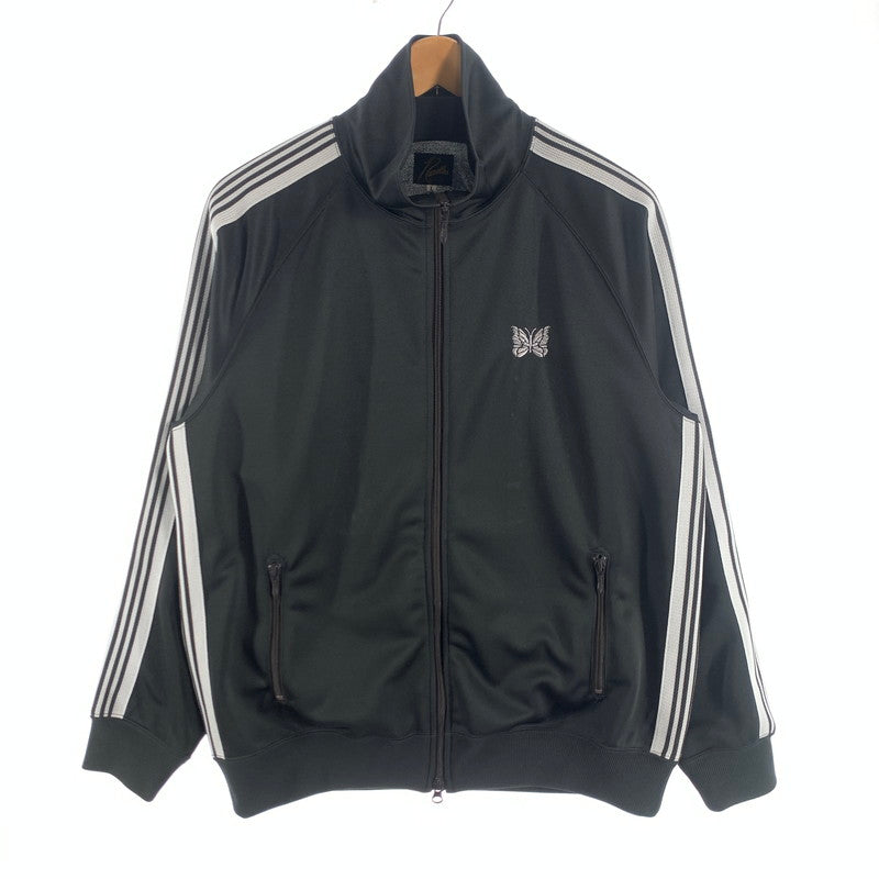 【中古品】【メンズ】 NEEDLES SX404 TRACK JACKET-POLY SMOOTH ニードルス トラックジャケット アウター ブランド 古着 ブルゾン 140-260726-gm-37-fuzh サイズ：L カラー：チャコール 万代Net店