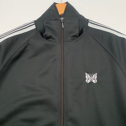 【中古品】【メンズ】 NEEDLES SX404 TRACK JACKET-POLY SMOOTH ニードルス トラックジャケット アウター ブランド 古着 ブルゾン 140-260726-gm-37-fuzh サイズ：L カラー：チャコール 万代Net店