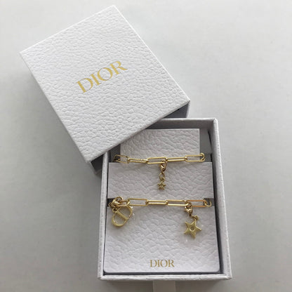 【中古美品】【レディース】 CHRISTIAN DIOR クリスチャン ディオール ロゴ スター チャーム ストラップ 183-260728-mh-11-fuzh カラー：ゴールド 万代Net店