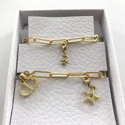 【中古美品】【レディース】 CHRISTIAN DIOR クリスチャン ディオール ロゴ スター チャーム ストラップ 183-260728-mh-11-fuzh カラー：ゴールド 万代Net店