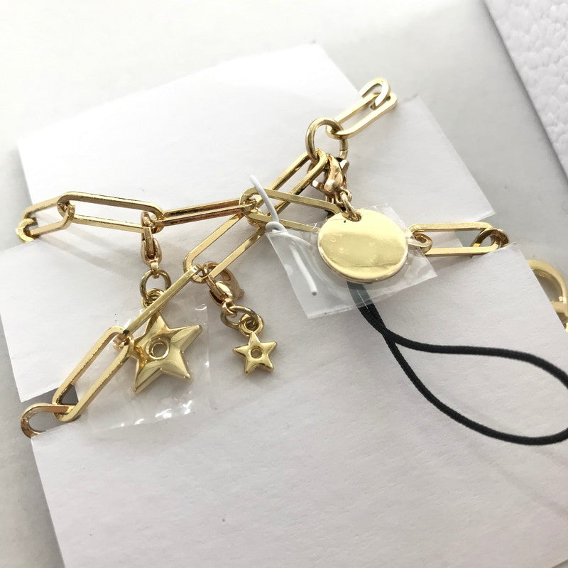 【中古美品】【レディース】 CHRISTIAN DIOR クリスチャン ディオール ロゴ スター チャーム ストラップ 183-260728-mh-11-fuzh カラー：ゴールド 万代Net店